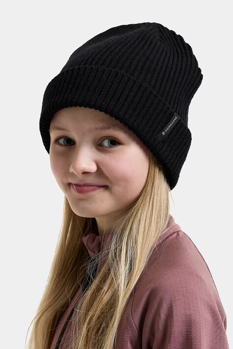 Didriksons Czapka beanie dziecięca BUZ KIDS BEANIE czarna 506350