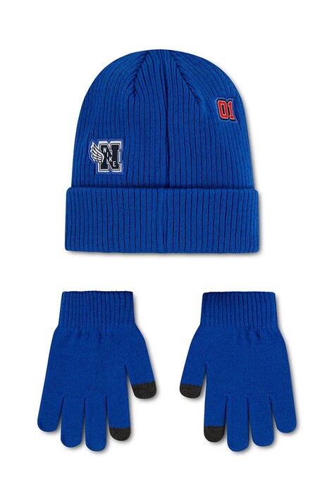 Nike Czapka i rękawiczki dziecięce niebieskie 8A3181