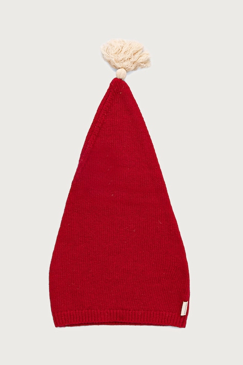 Konges Sløjd Σκούφος παιδικός με μαλλί CHRISTMAS KNIT HAT μπορντό KS108139