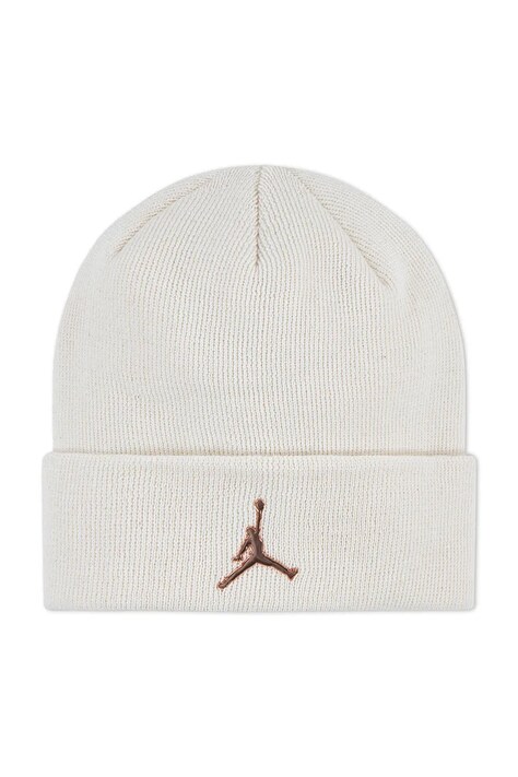 Jordan Czapka beanie dziecięca z bawełną beżowa 9A0063