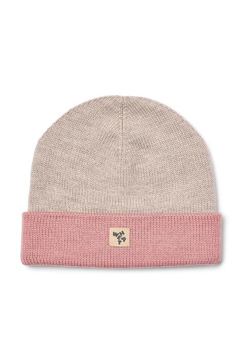 Wheat Czapka beanie dziecięca z wełny merino beżowa 7611-567