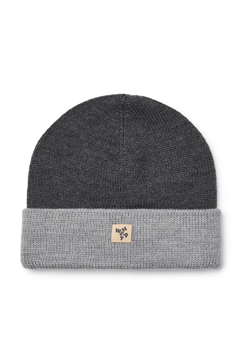 Wheat Czapka beanie dziecięca z wełny merino szara 7611-567