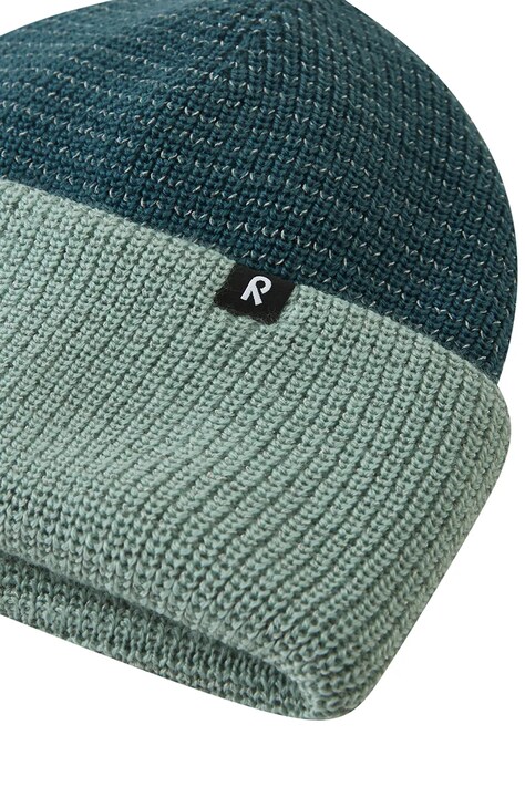 Reima Czapka beanie dziecięca z wełną Vihje turkusowa 5300370A