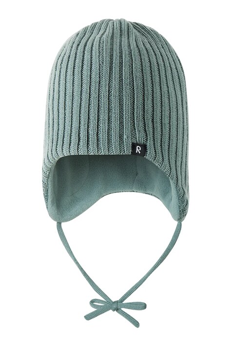 Reima Czapka beanie dziecięca z wełny merino Myssytys turkusowa 5300324A
