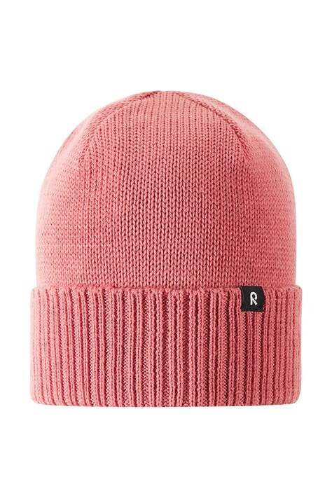 Reima Czapka beanie dziecięca z wełną merino Kalotti różowa 5300232B