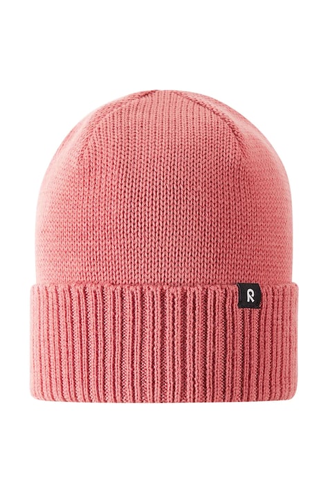 Reima Czapka beanie dziecięca z wełną merino Kalotti różowa 5300232B