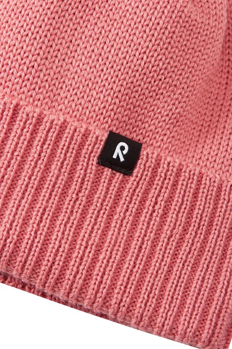 Reima Czapka beanie dziecięca z wełną merino Kalotti różowa 5300232B