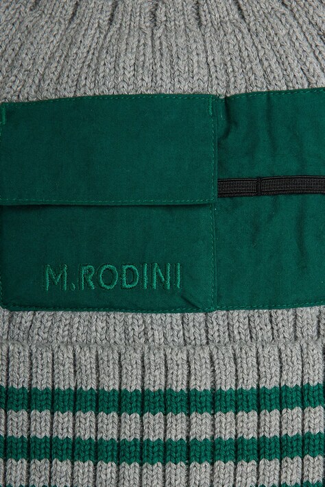 Mini Rodini czapka beanie dziecięca bawełniana szara 26765113