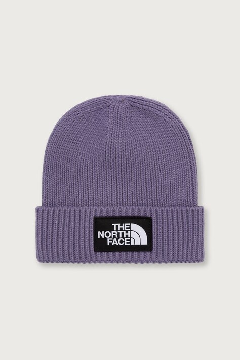 The North Face Beanie kapa za djecu KIDS TNF LOGO BOX CUFFED BEANIE ljubičasta NF0A8CGUNNK1