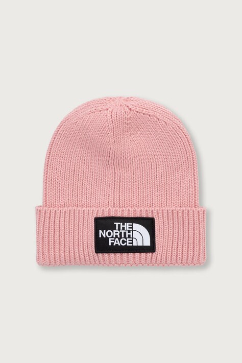 The North Face Beanie kapa za djecu KIDS TNF LOGO BOX CUFFED BEANIE roza NF0A8CGUNO91