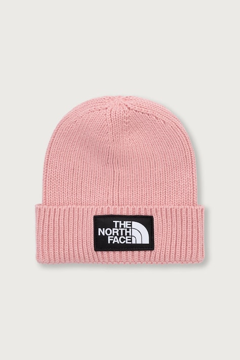 The North Face Beanie kapa za djecu KIDS TNF LOGO BOX CUFFED BEANIE roza NF0A8CGUNO91
