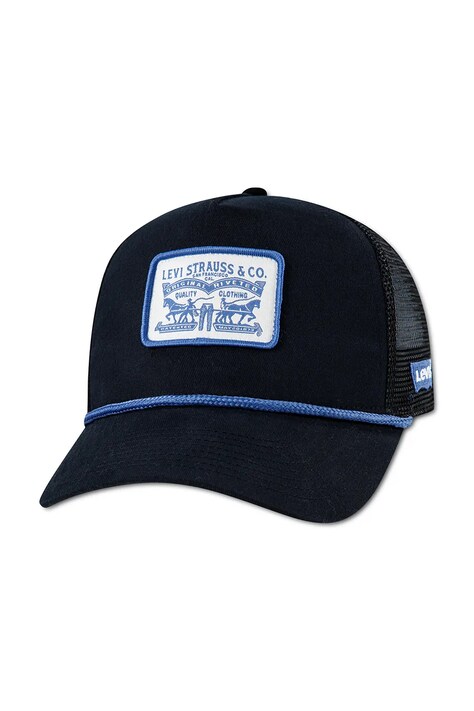 Levi's trucker kapa za djecu pamučna LEVIS TRUCKER CAP crna 9A8685