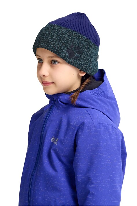 Jack Wolfskin Czapka beanie dziecięca PAWLY BEANIE K granatowa A66193