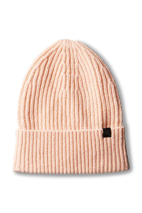 Calvin Klein Jeans czapka beanie dziecięca pomarańczowa IU0IU00440