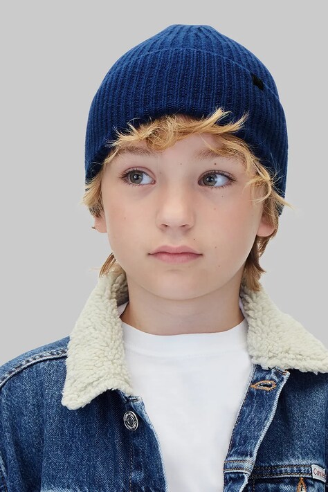 Calvin Klein Jeans czapka beanie dziecięca granatowa IU0IU00440