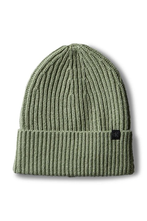 Calvin Klein Jeans czapka beanie dziecięca zielona IU0IU00440
