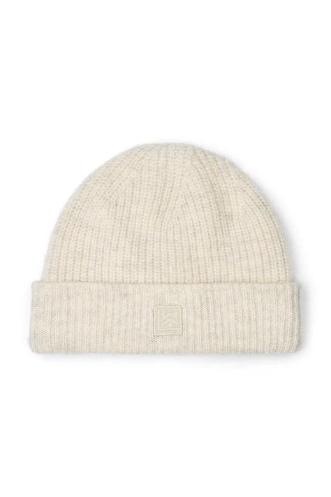 Liewood Czapka dziecięca wełniana Emilio Beanie beżowa LW20111