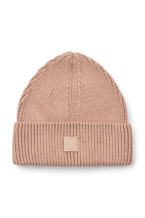 Liewood Czapka beanie dziecięca bawełniana Ezra Beanie różowa LW20106