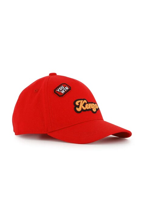 Kenzo Kids bejzbolska kapa za djecu pamučna crvena K62157