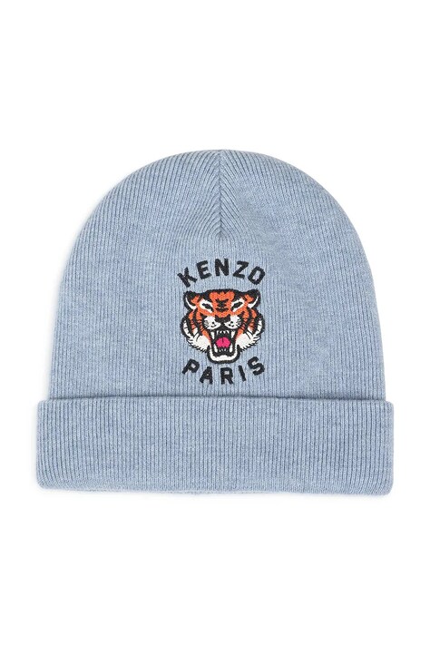 Kenzo Kids Căciulă pentru copii cu amestec de lână albastră K62156