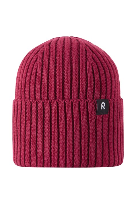 Reima czapka beanie dziecięca bawełniana Hattara czerwona 5300057B