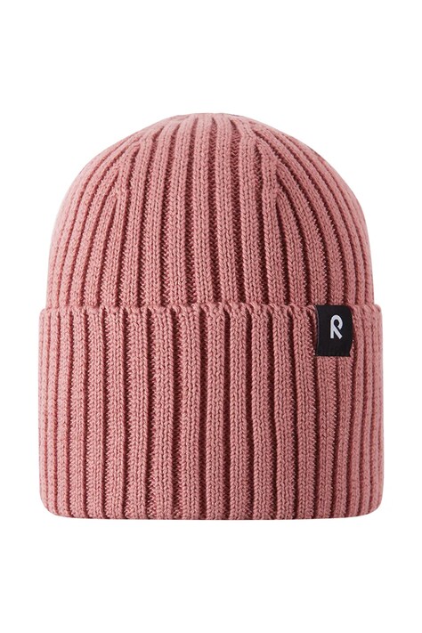Reima czapka beanie dziecięca bawełniana Hattara różowa 5300057B
