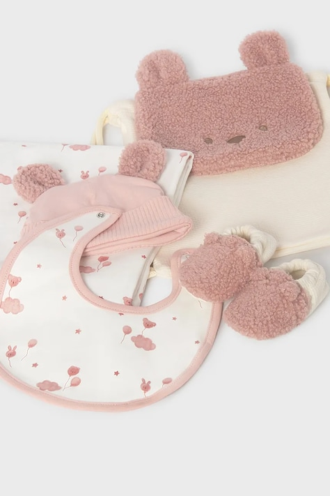 Mayoral Newborn Set dojčenský s bavlnou ružový 9169