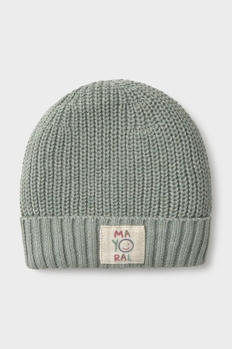 Mayoral Newborn шапка beanie за деца от памук тюркоазена 9129