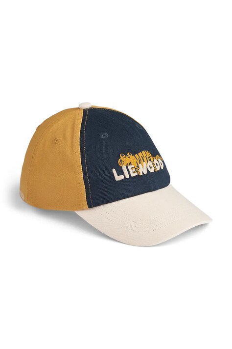 Liewood czapka bejsbolówka dziecięca bawełniana Danny Embroidery Cap granatowa LW21146