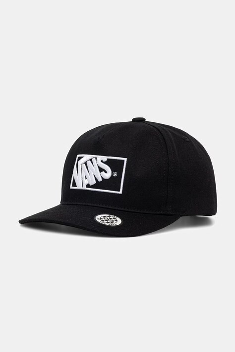 Vans czapka z daszkiem dziecięca bawełniana Vans Form czarna VN000ZV6BLK1