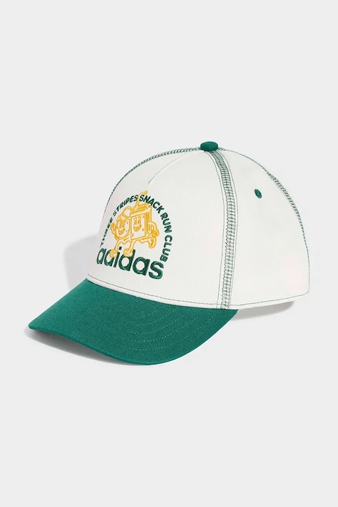 adidas Performance καπέλο μπέιζμπολ παιδικό βαμβακερό λευκό KQ6114
