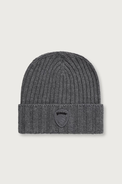Blauer Шапка beanie чоловіча з додаванням вовни сіра BLUA05556
