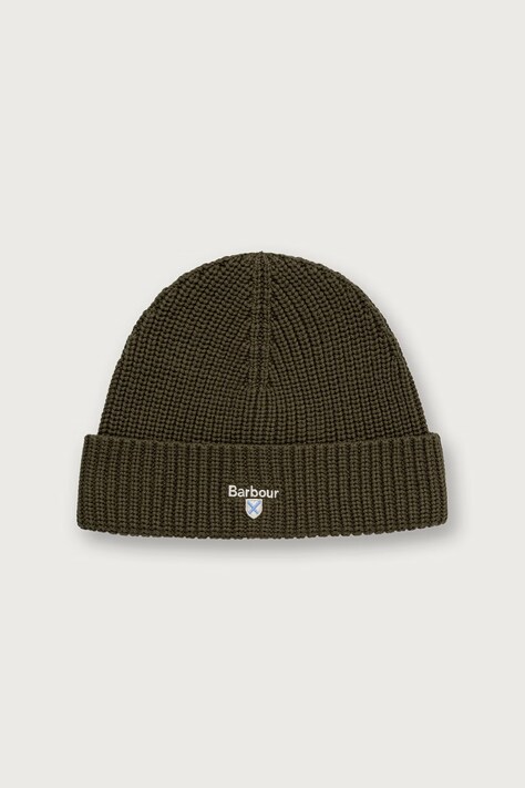 Barbour Czapka beanie męska zielona MHA0990