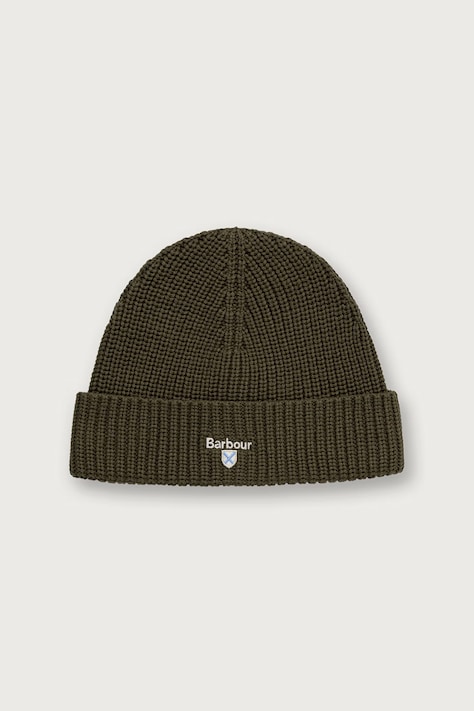 Barbour Σκούφος beanie ανδρικός πράσινος MHA0990