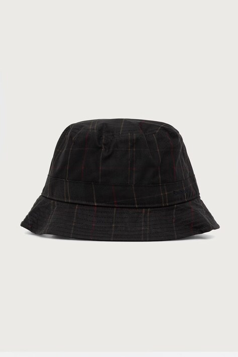 Barbour Kapelusz bucket damski bawełniany zielony MHA0976