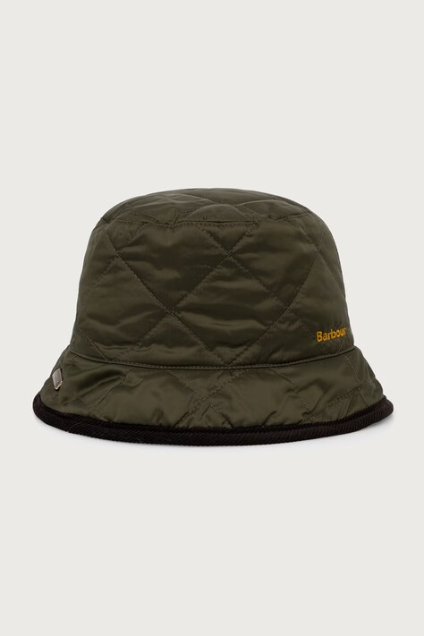 Barbour Czapka dwustronna męska zielona MHA0973