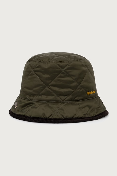 Barbour Czapka dwustronna męska zielona MHA0973
