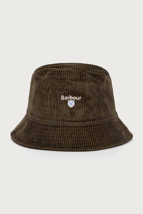 Barbour Kapelusz bucket męski bawełniany zielony MHA0972