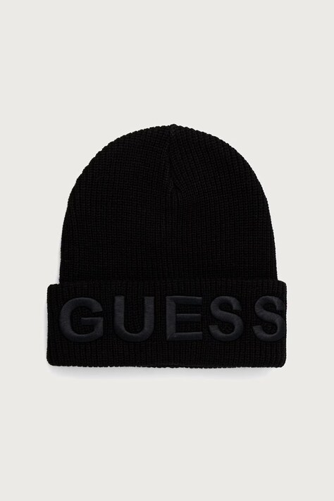 Guess Czapka beanie męska czarna AM9692 POL01