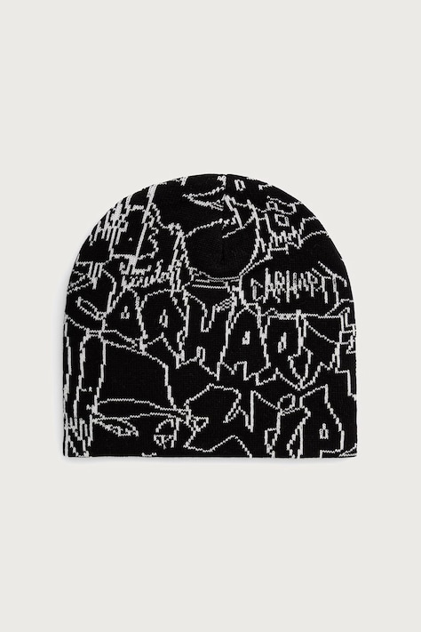 Carhartt WIP Blinkerfluid Beanie шапка с хлопком для мужчин чёрная I037307