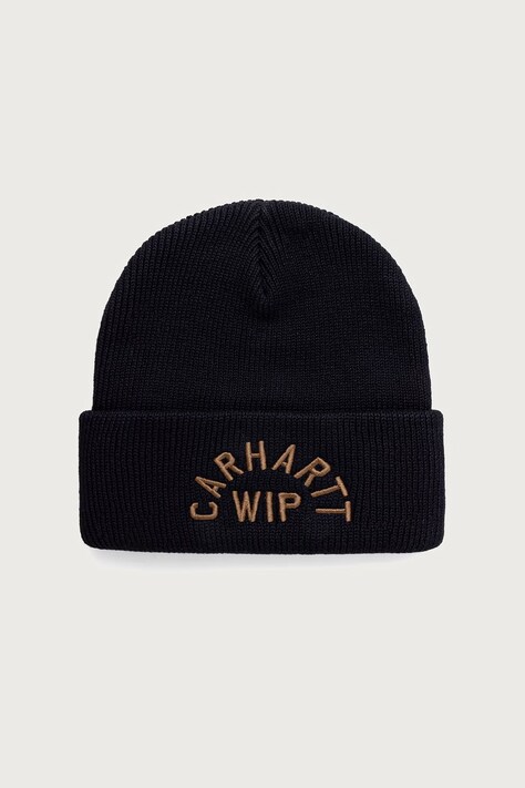 Carhartt WIP Arch Script Beanie czapka bawełniana męska czarna I037304