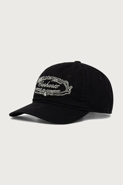 Carhartt WIP Chez WIP Cap czapka bejsbolówka bawełniana męska czarna I037570