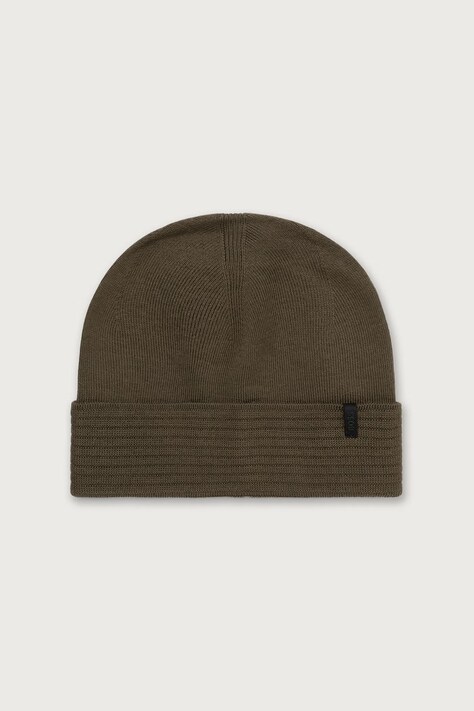 BOSS Green Beanie kapa moška z volno Termix_Beanie zelena 50572038