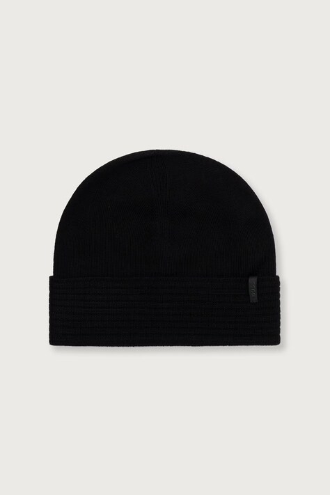 BOSS Green Beanie kapa moška z volno Termix_Beanie črna 50572038