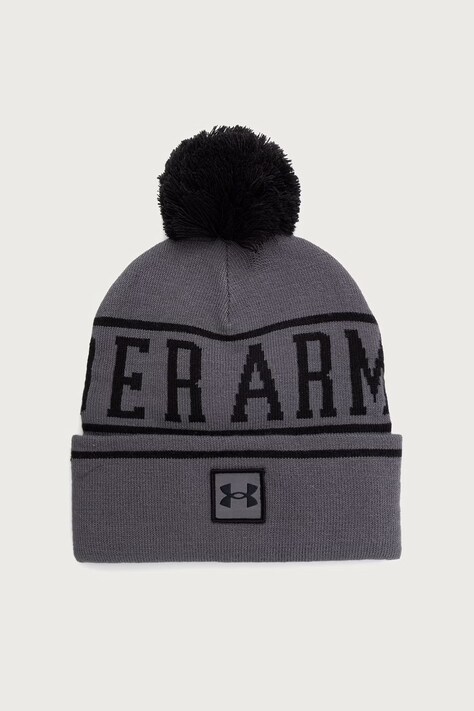 Under Armour Czapka z pomponem męska szara 1386634.025