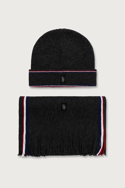 U.S. Polo Assn. Σετ ανδρικό BRAND STRIPE BOX SET γκρί MUP5383