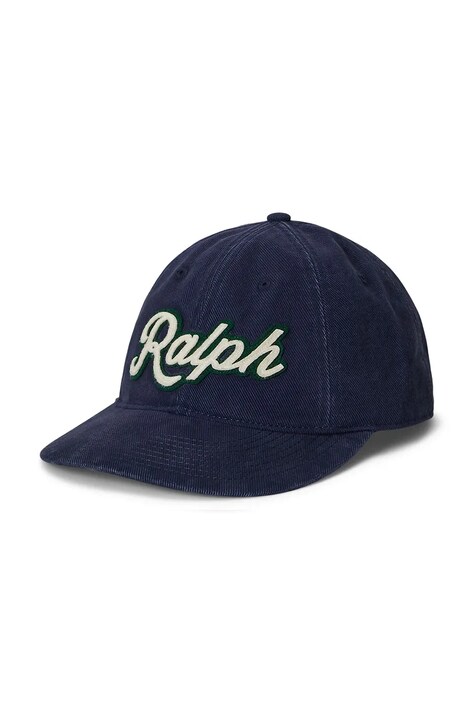 Polo Ralph Lauren Czapka z daszkiem męska bawełniana granatowa 710P04900