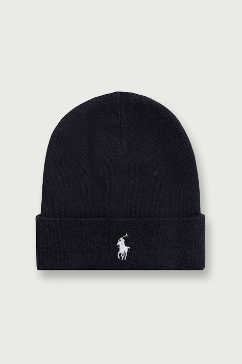 Polo Ralph Lauren σκούφος ανδρικός βαμβακερός σκούρος μπλε 710B28862