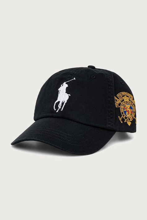 Polo Ralph Lauren siltes sapka férfi pamut fekete 710B28685