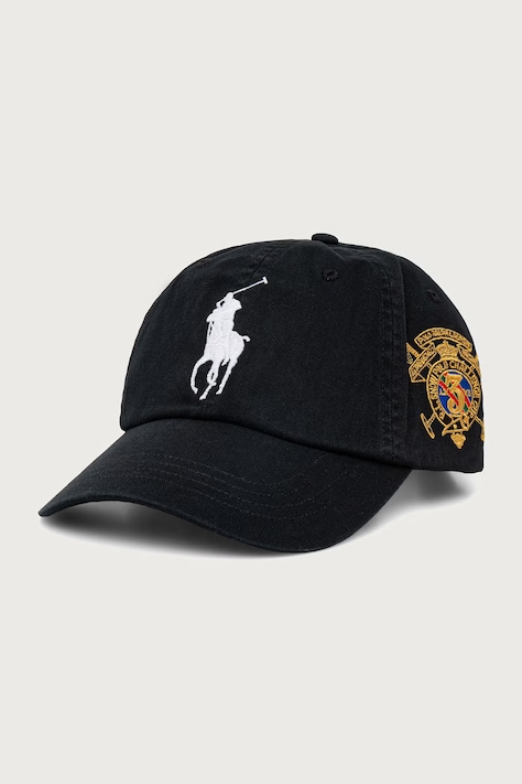 Polo Ralph Lauren siltes sapka férfi pamut fekete 710B28685